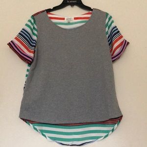 Anthropologie Porridge Multicolored Striped Top